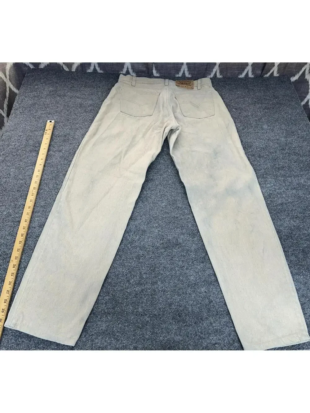 Vintage Levi’s 550 Jeans 36x36 Orange Tab Earth Tone Brown Fade Natural Stone